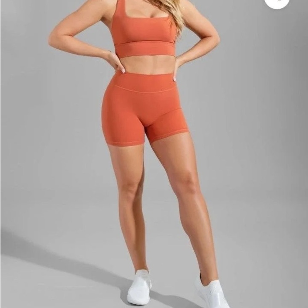 NWT BuffBunny Nubre Collection Shorts/Rust/ Large